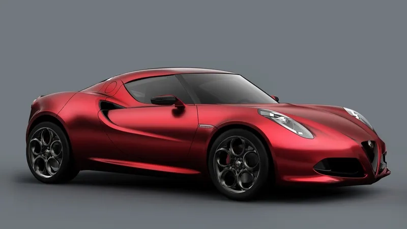 Biến xe alfa romeo 4c làm hình nền sang trọng và hiện đại