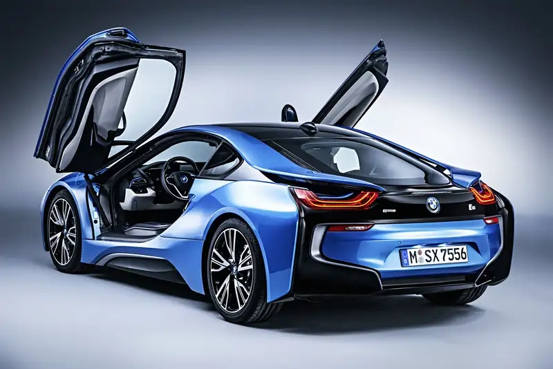 Hình ảnh xe bmw i8 nổi bật thiết kế thể thao