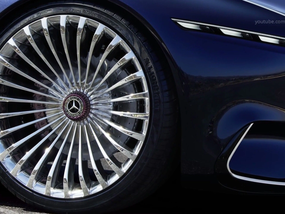 Chi tiết độ mâm Maybach đa chấu mạ crom kiểu tua bin tương lai