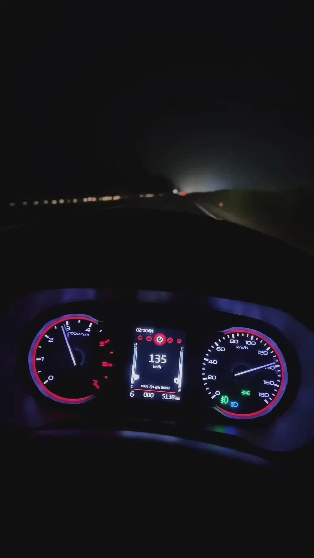 Cảm giác tốc độ cùng hình nền công tơ mét tốc độ