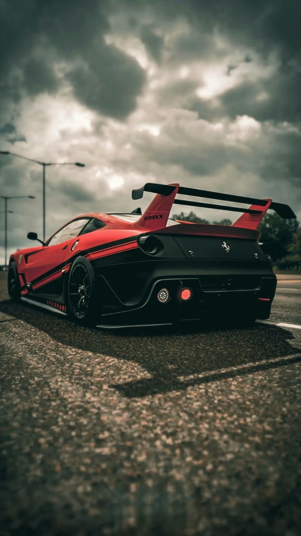 Màn hình sắc nét nhờ hình nền ferrari 4k