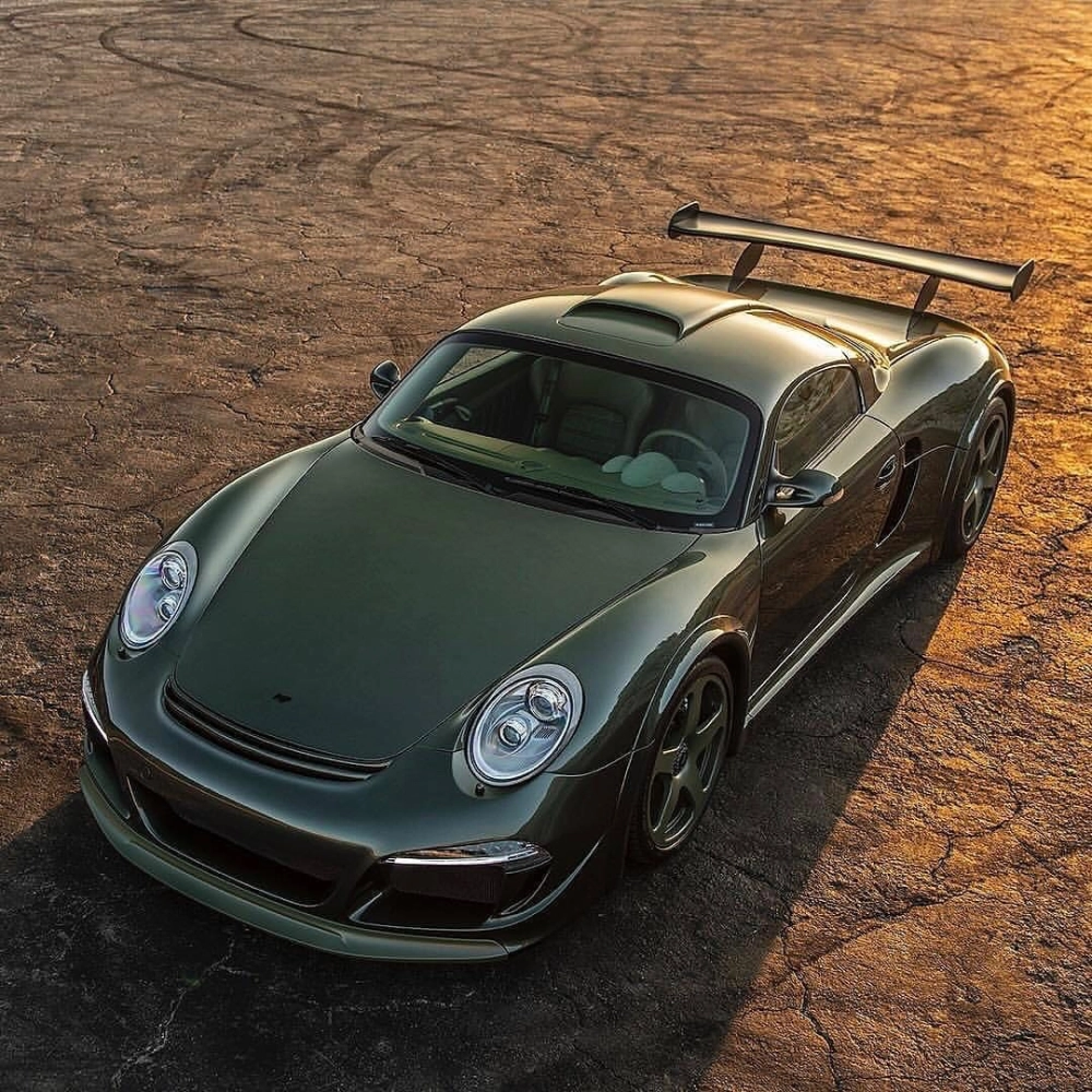 Siêu xe độ mâm 5 chấu màu xanh rêu đồng bộ cực chất