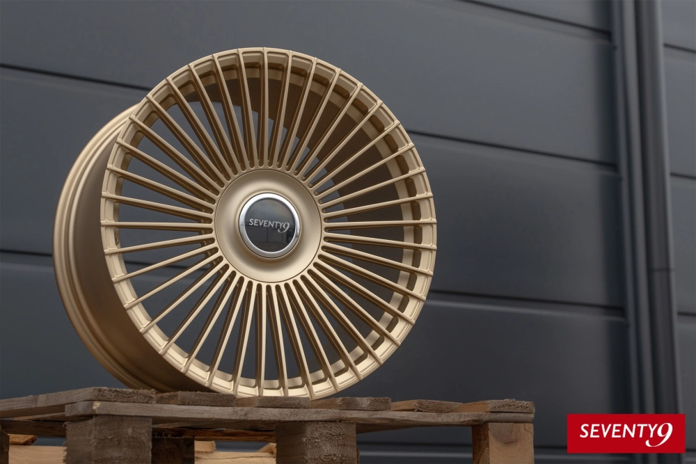 Mâm Forged Seventy9 đa chấu màu vàng đồng phong cách sang trọng