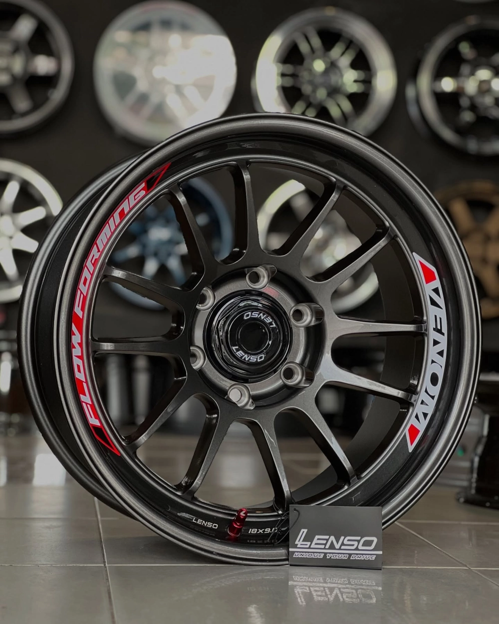 Mâm Lenso Venom công nghệ Flow Forming siêu nhẹ và bền bỉ