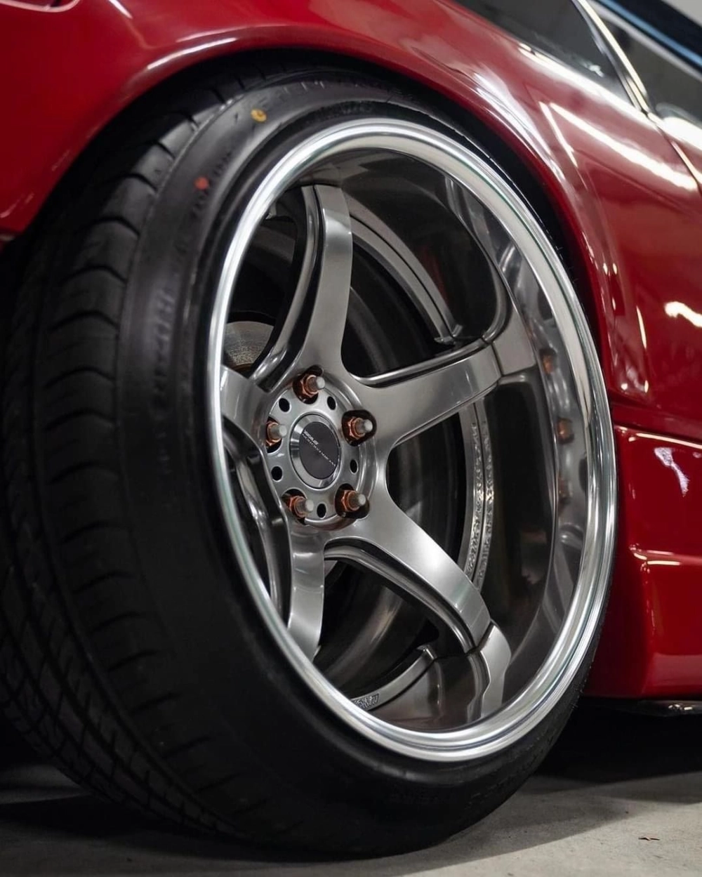 Mẫu kia k3 độ mâm 5 chấu đơn lòng sâu mạ crom bóng loáng nổi bật