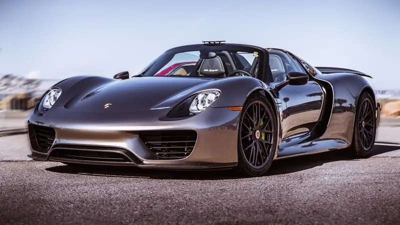 Ảnh xe porsche 911 phong cách tối giản hiện đại