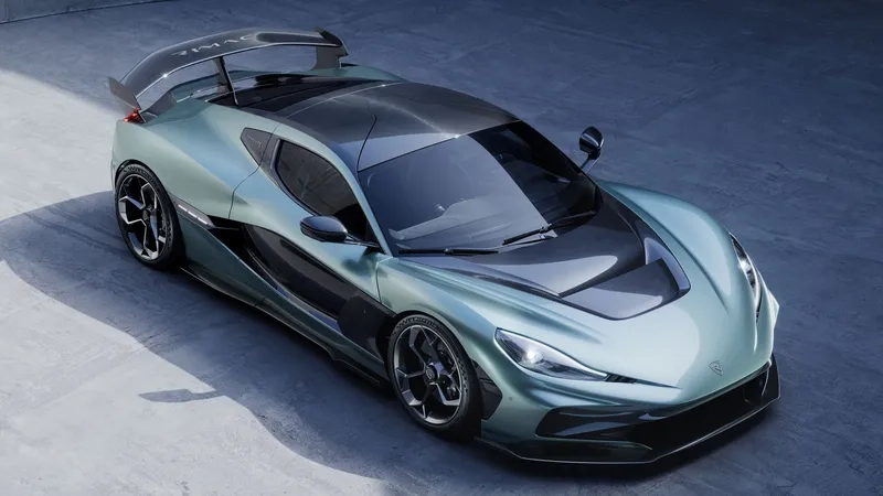 Rimac nevera và bugatti cạnh tranh tốc độ trên phố