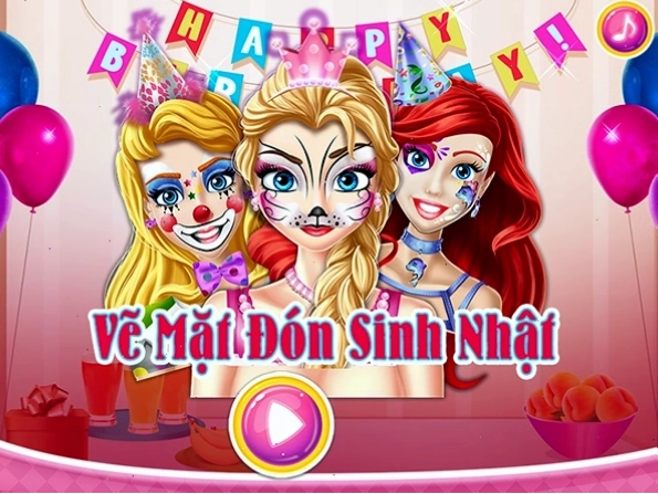 Game vẽ chibi chuẩn bị cho buổi tiệc sinh nhật