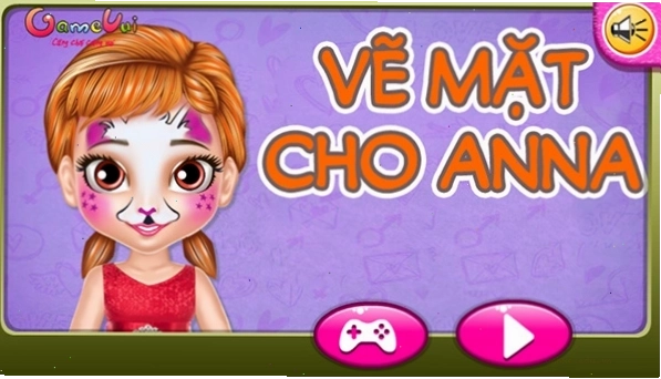 Vẽ mặt cho công chúa Anna đầy cá tính