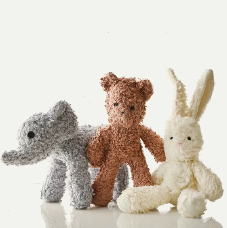 Plush organic toys for active dogs